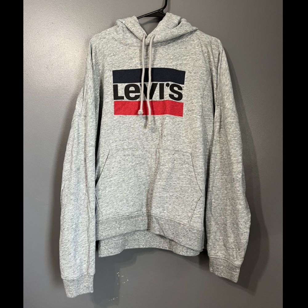 Levis Hoodie Grey Womens Plus